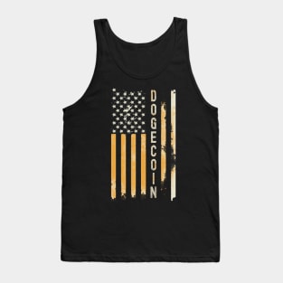 DOGECOIN Gold Flag Tank Top